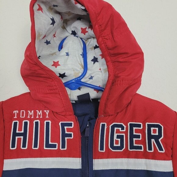 Tommy Hilfiger Infant Snowsuit Sz 0-3 Months  Spellout Winter Wear Cold Weather - Picture 5 of 9